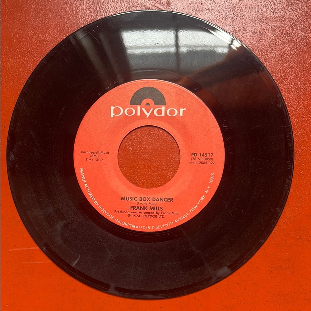 Polydor Vinyl Record 45 rpm Frank Mills